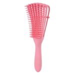 Detangling brush for curly hair-pink