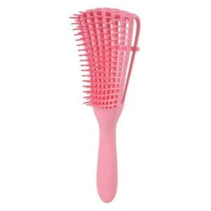 Detangling brush for curly hair-pink