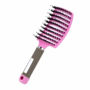 Detangling brush for thick hair-light pink