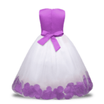 Flower girl dress with rose petals inside-purple (2)