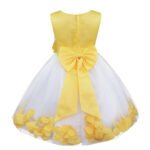 Flower girl dress with rose petals inside-white-yellow (2)