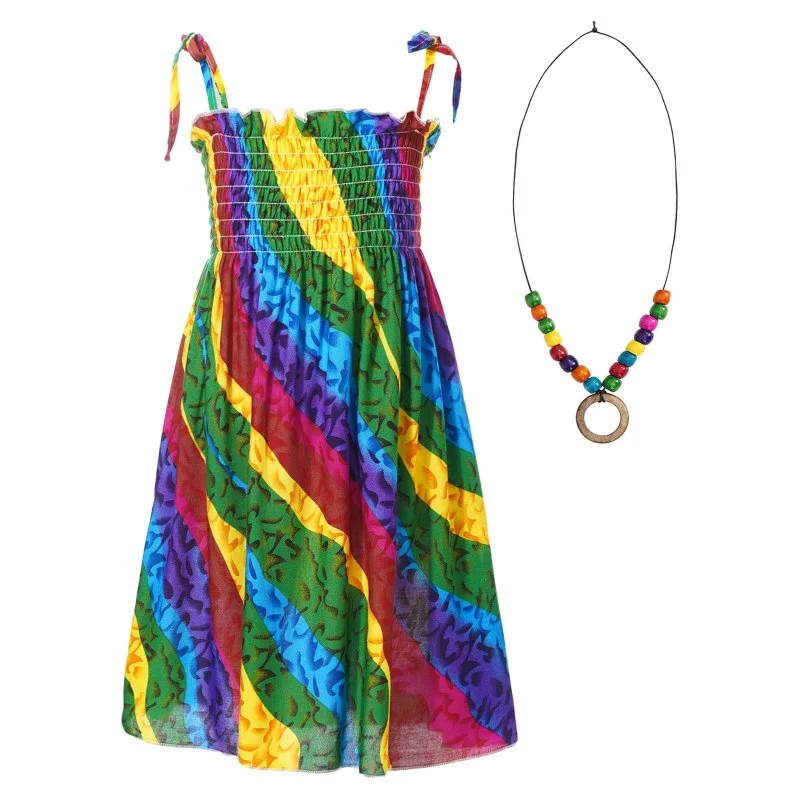 Girls rainbow beach dress (2)