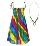 Girls rainbow beach dress (3)