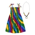 Girls rainbow beach dress (4)