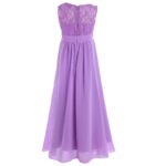 Long lace chiffon flower girl dresses-lavender-purple (3)