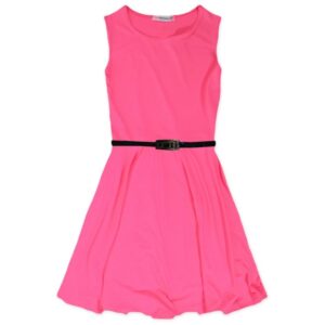 Neon dress for girls - neon-pink