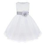 White flower girl dress with tulle-grey (2)