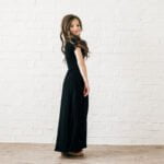 little girl summer maxi dress-black (1)