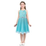 Cute girl party dress-green