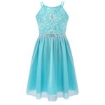 Cute girl party dress-green (2)