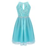 Cute girl party dress-green (3)