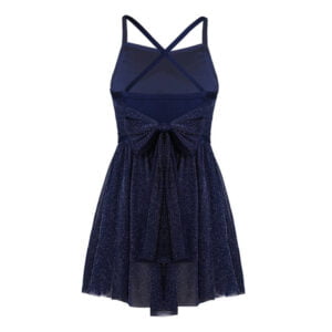 Little girl ballet dance dress-navy-blue (1)