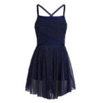 Little girl ballet dance dress-navy-blue (3)