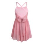 Little girl ballet dance dress-pink (3)