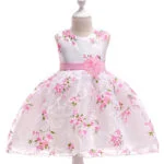 Floral girls summer dress for party (1)