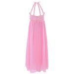 Long chiffon girl dress-pink (2)
