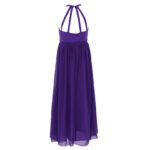Long chiffon girl dress-purple (2)