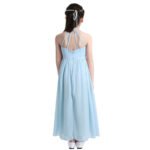Long chiffon girl dress-sky-blue (2)
