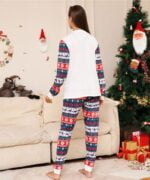 2 piece matching Christmas printed pyjamas set (5)