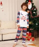 2 piece matching Christmas printed pyjamas set (7)