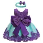 Baby girl princess lace dress-blue-purple (6)