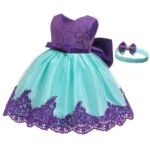 Baby girl princess lace dress-blue-purple (7)