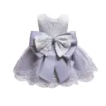Baby girl princess lace dress-white-grey (2)