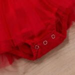 Baby girl red sequin Christmas dress (6)
