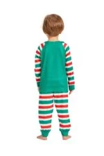 Green stripe matching Christmas pyjamas (5)