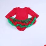 Baby girl tulle Christmas dress set (1)