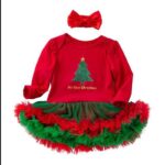Baby girl tulle Christmas dress set