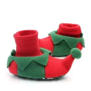 Baby novelty elf Christmas shoes (2)