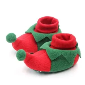 Baby novelty elf Christmas shoes (5)