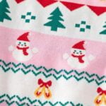 Festive print kids Christmas jumper - Pink (4)