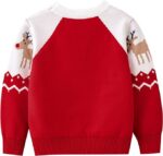 Reindeer print kids Christmas jumper - Red (2)