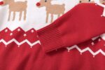 Reindeer print kids Christmas jumper - Red (7)