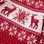 Reindeer print unisex Christmas jumper - Red (5)