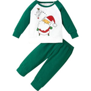 White and green baby Christmas outfit (3)