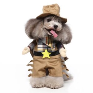 Cowboy dog Halloween costume (2)