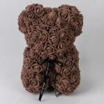 Handmade brown rose teddy bear (5)