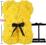 Handmade yellow rose teddy bear (4)