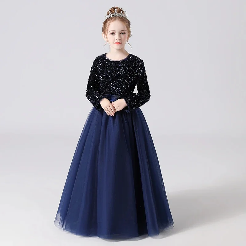 Girls navy clearance blue dress