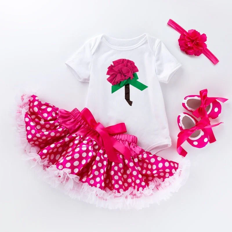 Little girl birthday top clothes