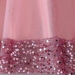 Long tulle girl occasion dress - pink (5)
