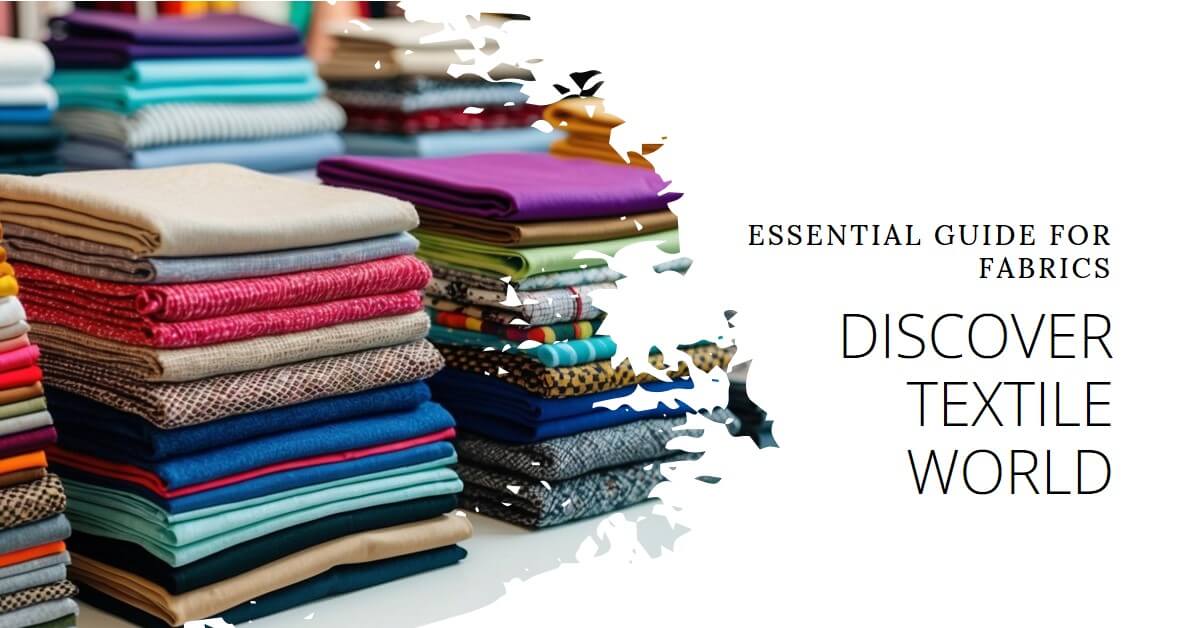 A colorful array of different types of fabric neatly arranged on a table