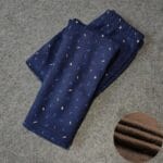 Feather Print Winter Leggings for Girls (3)