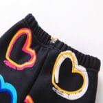 Heart Print Winter Leggings for Girls (3)