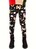 Unicorn Print Winter Leggings for Girls (10)