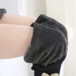 black Denim Look Fleece Leggings for Girls (7)