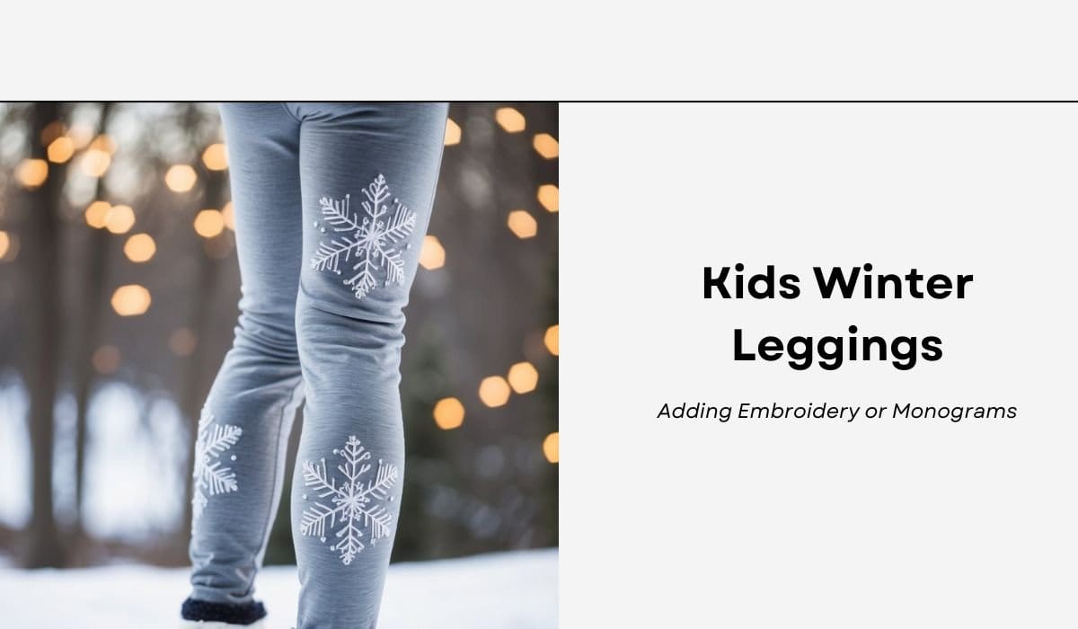 Kids Winter Leggings: Adding Embroidery or Monograms